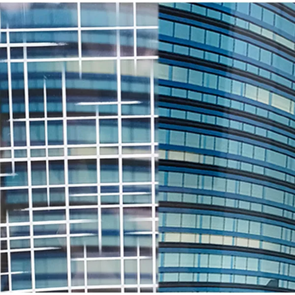 Decorative Film White Twelve Stripes