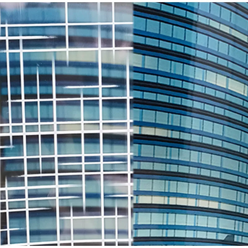 Decorative Film White Twelve Stripes