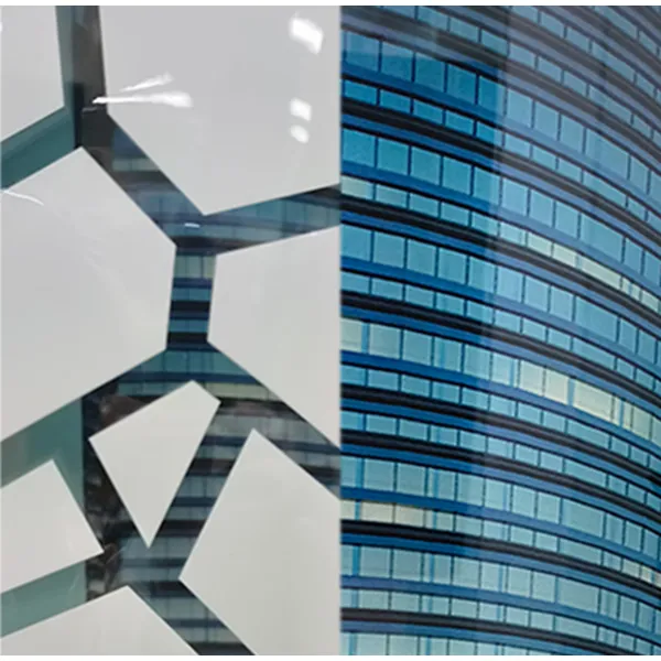 Decorative Film Irregular white block shape