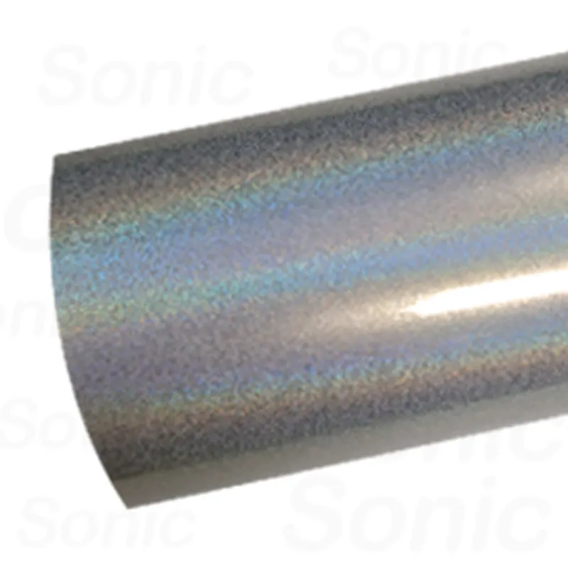 SONIC Glossy Laser White (1002) Vinyl Wrap