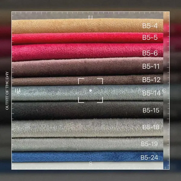 Warp Knit Upholstery  Embossed Printing Waterproof Holland Velvet