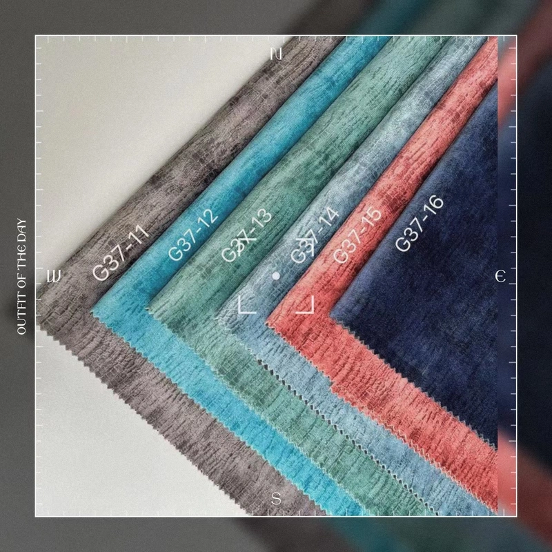 Colorfull Variety European Modern Dutch Velvet Upholstery Textile