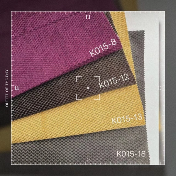 SUEDE FABRIC CHECKED DESIGN DIMOND DESIGN FABRIC SOFA FABRIC