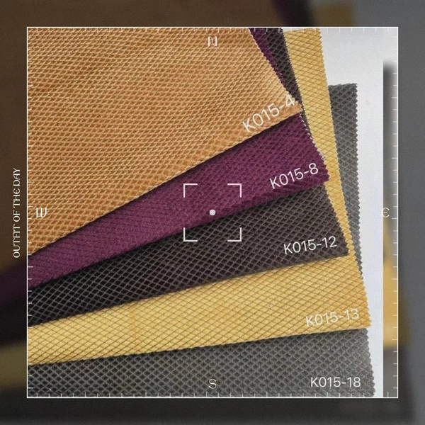 SUEDE FABRIC CHECKED DESIGN DIMOND DESIGN FABRIC SOFA FABRIC