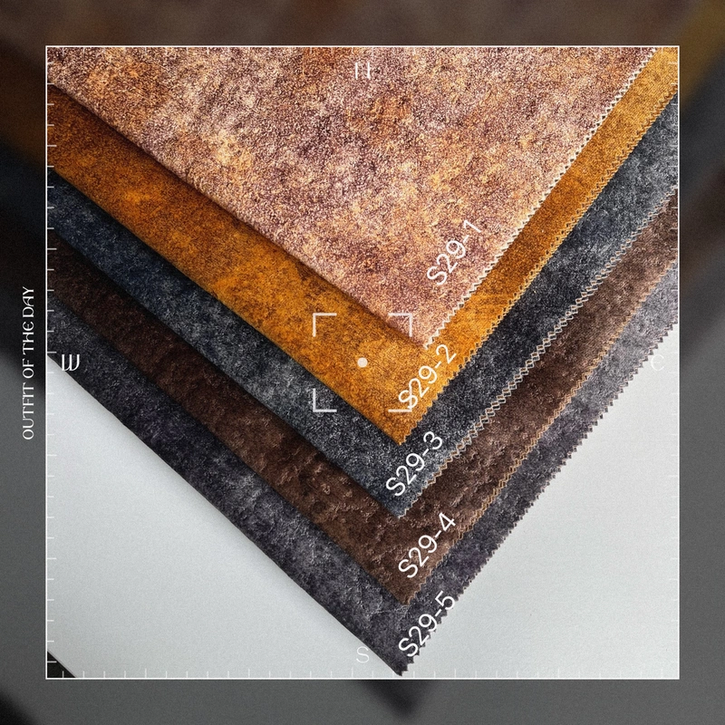 Luxury soft plush Dutch velvet  upholstery  dyed sofa cover fabrics 