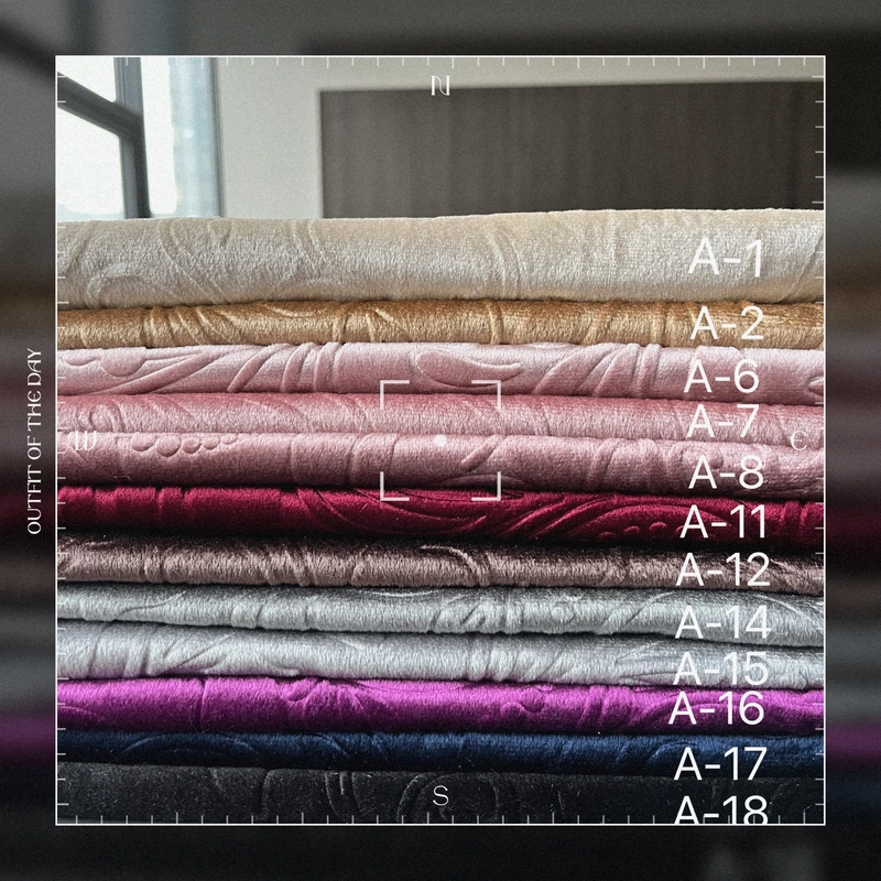 ITALY VELVET EMBOSSED VELVET DYEING FABRIC DYED FABRIC CURTAIN VELVET