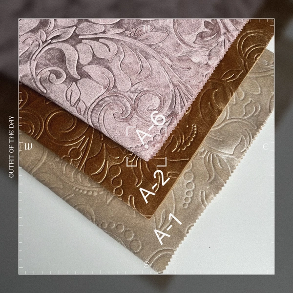 ITALY VELVET EMBOSSED VELVET DYEING FABRIC DYED FABRIC CURTAIN VELVET