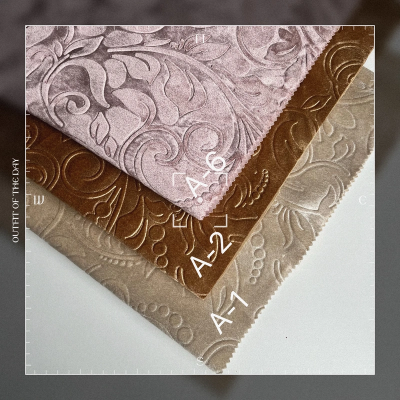 ITALY VELVET EMBOSSED VELVET DYEING FABRIC DYED FABRIC CURTAIN VELVET