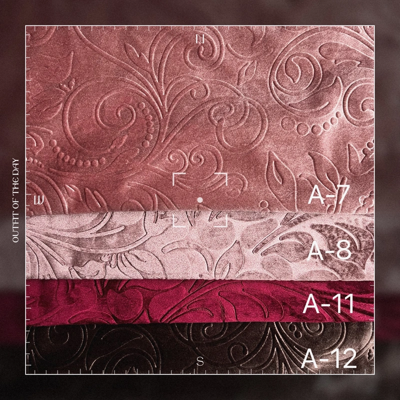 ITALY VELVET EMBOSSED VELVET DYEING FABRIC DYED FABRIC CURTAIN VELVET