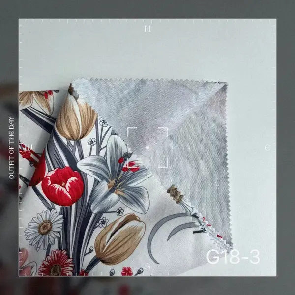 THE SHORT PLUSH DYE PRINTED FABRIC FLOWER DESIGN HOME TEXTILE