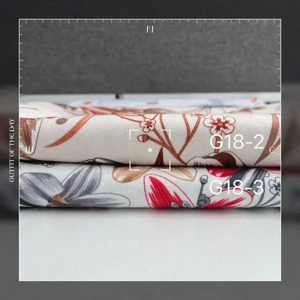 THE SHORT PLUSH DYE PRINTED FABRIC FLOWER DESIGN HOME TEXTILE