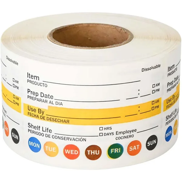 Custom Food Service Labels & Use-By Stickers for Food Safety