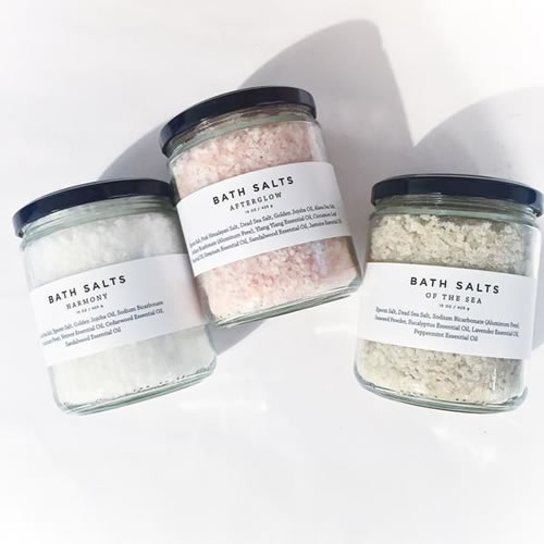 Custom Bath Salt Labels – Waterproof & Durable Custom Packaging