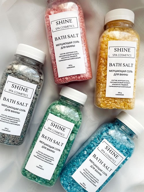 Custom Bath Salt Labels – Waterproof & Durable Custom Packaging