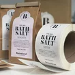 Custom Bath Salt Labels – Waterproof & Durable Custom Packaging