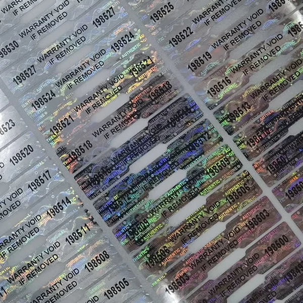 Custom Holographic Security Labels – Tamper Evident Holographic Stickers