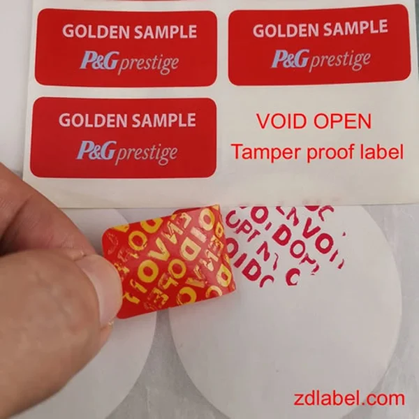 Custom VOID OPEN Labels – Tamper Evident Security Stickers
