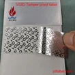 Custom Black Adhesive Tamper Evident Labels – VOID Seals