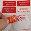 Custom Black Adhesive Tamper Evident Labels – VOID Seals
