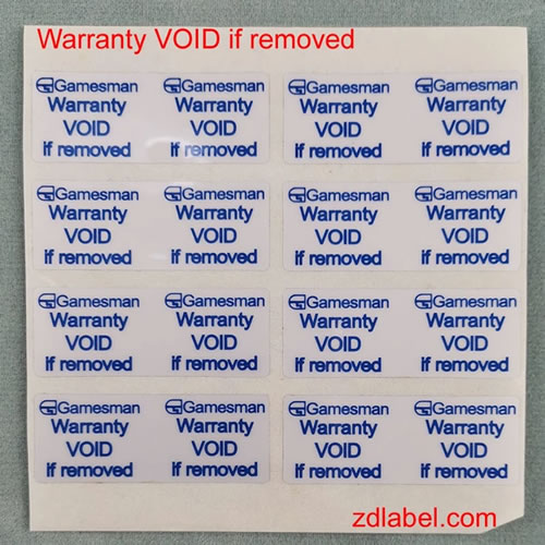 Custom Black Adhesive Tamper Evident Labels – VOID Seals