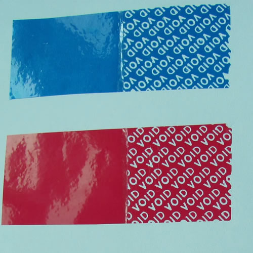 Custom Water-Activated Red Paper Labels – Tamper-Evident Security Stickers