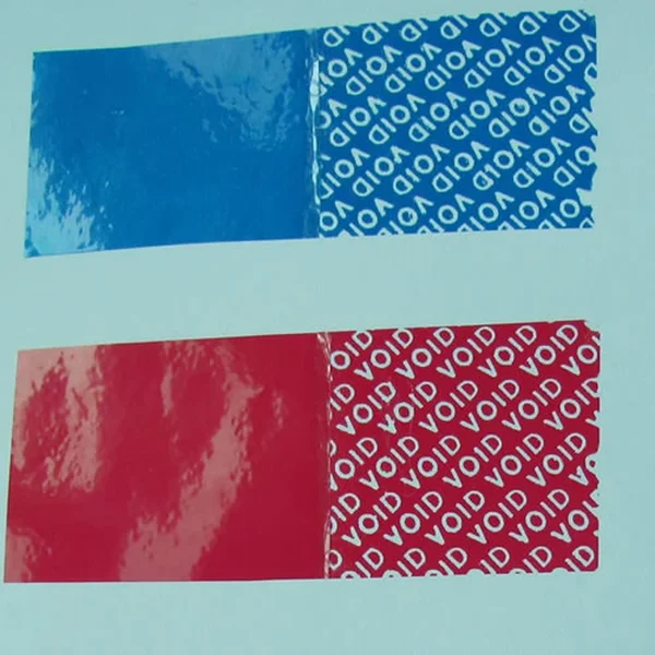 Custom Water-Activated Red Paper Labels – Tamper-Evident Security Stickers