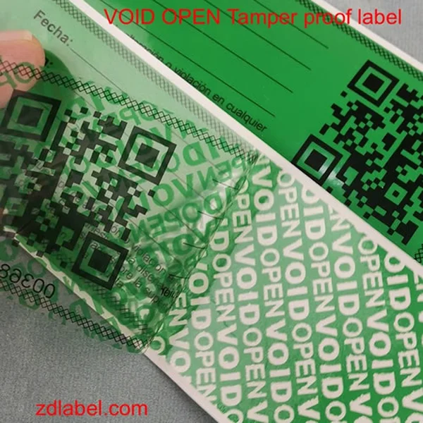 Custom Water-Activated Red Paper Labels – Tamper-Evident Security Stickers