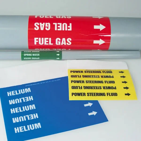 Custom Pipe Markers – Durable Pipe Labeling for Industrial Safety