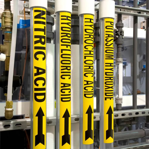 Custom Pipe Markers – Durable Pipe Labeling for Industrial Safety