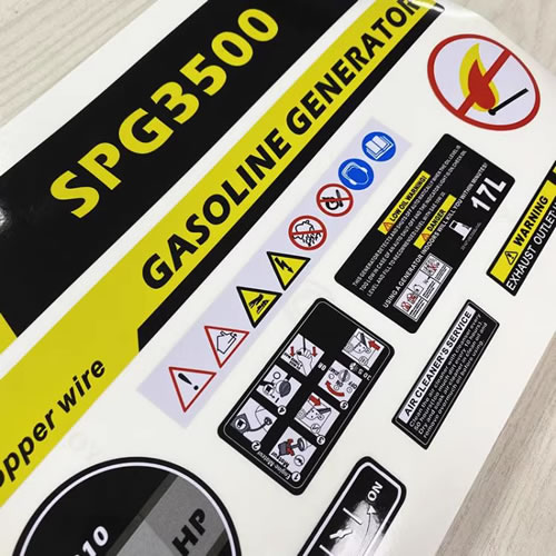 Custom Heat-Resistant Generator Labels – Durable & Long-Lasting