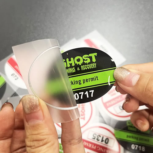 Custom Front Adhesive Stickers – Double-Sided Window Decals