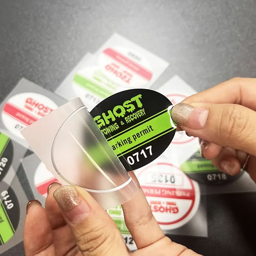 Custom Front Adhesive Stickers – Double-Sided Window Decals