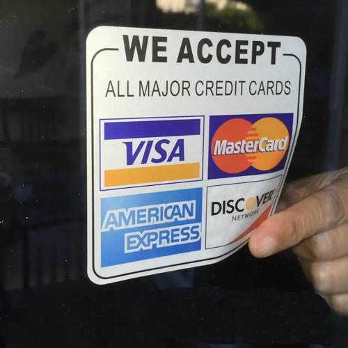 Custom Front Adhesive Stickers – Double-Sided Window Decals