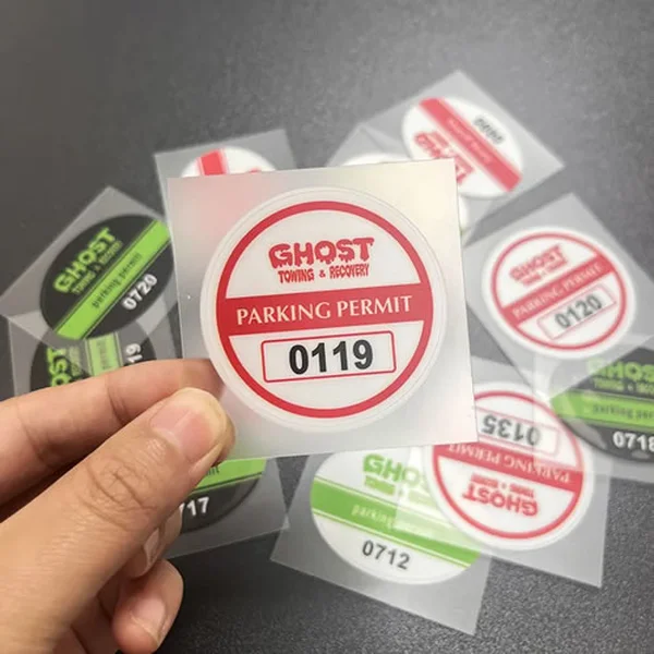 Custom Front Adhesive Stickers – Double-Sided Window Decals