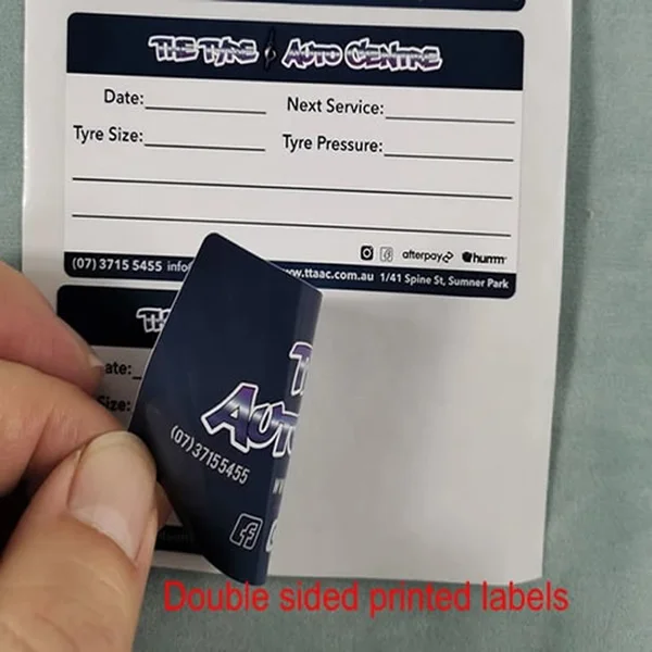 Custom Oil Change Stickers – Writable & Removable Windshield Labels