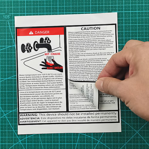 Custom Double-Sided Multi-Layer Labels – Compact & Informative
