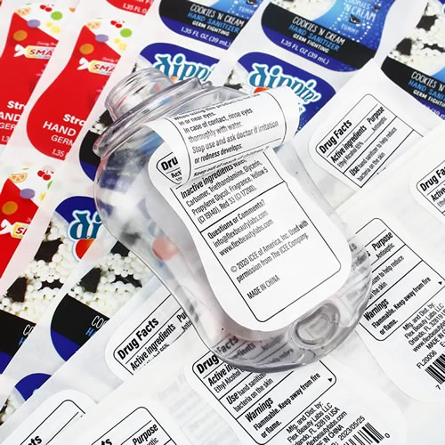 Custom Double-Sided Multi-Layer Labels – Compact & Informative