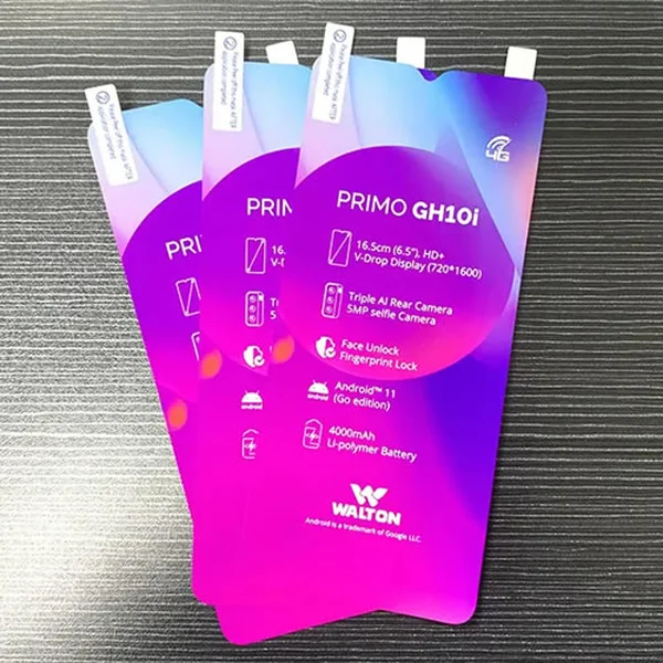 Custom Mobile Phone Screen Protector Labels – Peelable & Informative Stickers