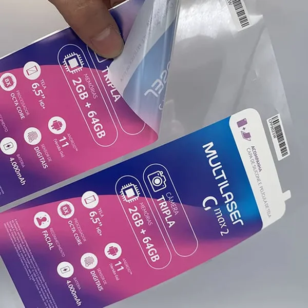 Custom Mobile Phone Screen Protector Labels – Peelable & Informative Stickers