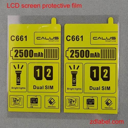 Custom Mobile Phone Screen Protector Labels – Peelable & Informative Stickers