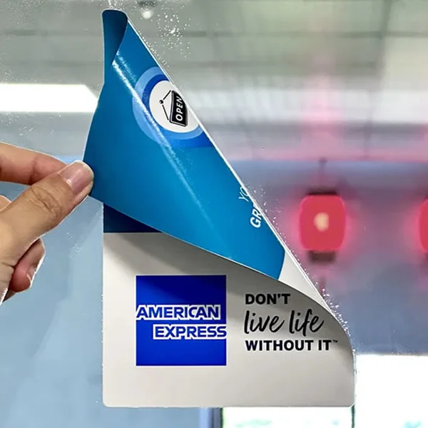 Custom Double-Sided Static Cling Stickers | Single & Double Sided