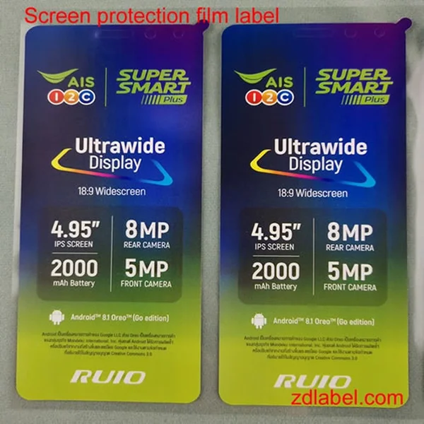 Custom Screen Protection Film Labels | Display Labels for Phones & Devices