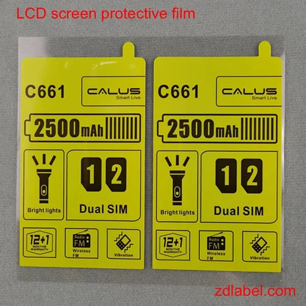 Custom LCD Screen Labels with Protective Overlay – Fully Customizable