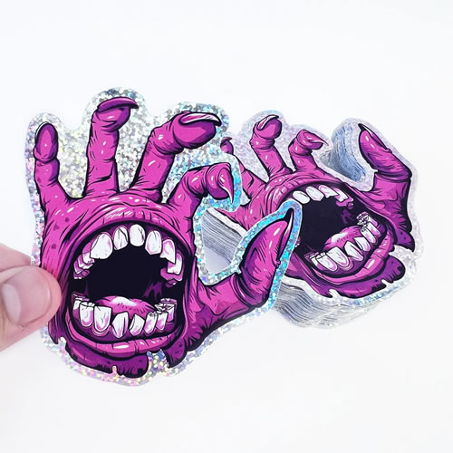 Custom Glitter Stickers – Waterproof, Sparkling & Die-Cut