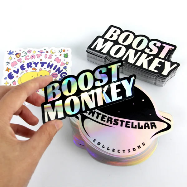 Custom Holographic Die-Cut Stickers – Vibrant & Unique Designs