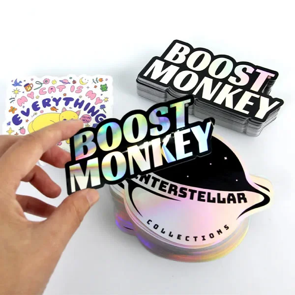 Custom Holographic Die-Cut Stickers – Vibrant & Unique Designs