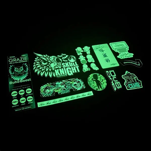 Custom Glow In The Dark Stickers – Waterproof & Luminous Labels