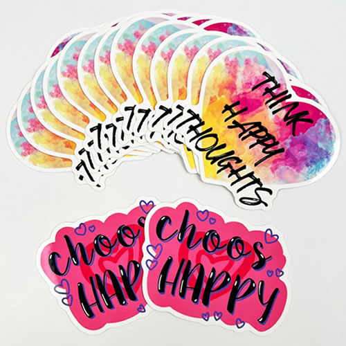 Custom Screen Print Stickers – Durable & UV-Resistant Vinyl Labels