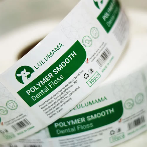 Custom Dental Floss Box Labels – Clean & Precise Fit