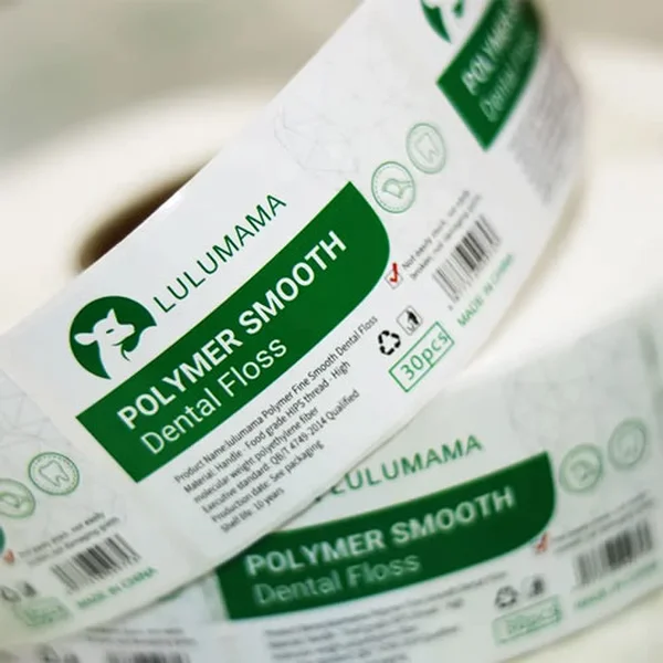 Custom Dental Floss Box Labels – Clean & Precise Fit